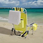 63x65x82cm, Yellow, Aluminium Beach Chair, Oxford Cloth, Silvery-white Aluminium
