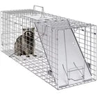 Animal Cage Trap Folding Humane Cat Trap Galvanized Iron with Handle