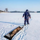 Deer Drag Sled With Handle Deer Cart Game Hauler Snow Sledding Pad Hunting Gear
