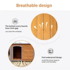 Dog House Outdoor & Indoor Wooden Dog Kennel For Winter With Raised Feet Weather