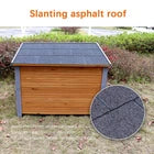 Dog House Outdoor & Indoor Wooden Dog Kennel For Winter With Raised Feet Weather