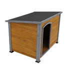 Dog House Outdoor & Indoor Wooden Dog Kennel For Winter With Raised Feet Weather