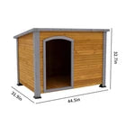 Dog House Outdoor & Indoor Wooden Dog Kennel For Winter With Raised Feet Weather