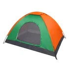 Double Layered Orange Green Tent