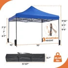 10 X 10ft Up Canopy Tent Easy Setup Outdoor Shade Instant Portable Sun Shelter C