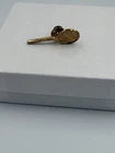 18k gold plated antique Tennis Racket Pin
