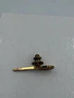18k gold plated antique Tennis Racket Pin
