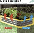 2 Pack 12x4x1T Galvanized Raised Garden Bed Kit, Outdoor Metal Planter Box