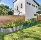 2 Pack 6x3x1FT Galvanized Raised Garden Bed Kit Oval Metal Planter Box Outdoor