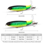 20pcs 1set 13g 35g Topwater Fishing Lures Set Of 20 Popper Bait With 3D Eyes ABS