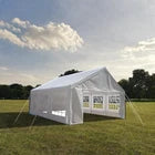 20x20 Feet Party Tent Heavy Duty Marquee Canopy Outdoor Wedding Tent Carport Eve
