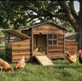 Chicken Coop with 2 Nesting Boxes, Large Outdoor Wooden Chicken Hen House